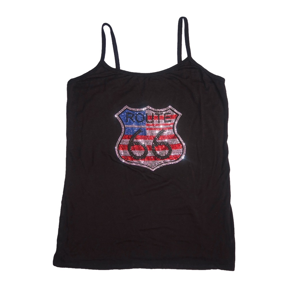 Big Bang USA Rhinestone Route 66 Tank